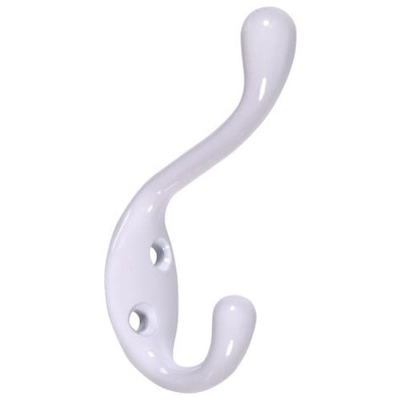 Hillman Heavy Duty Coat & Hat HookWhite 852086